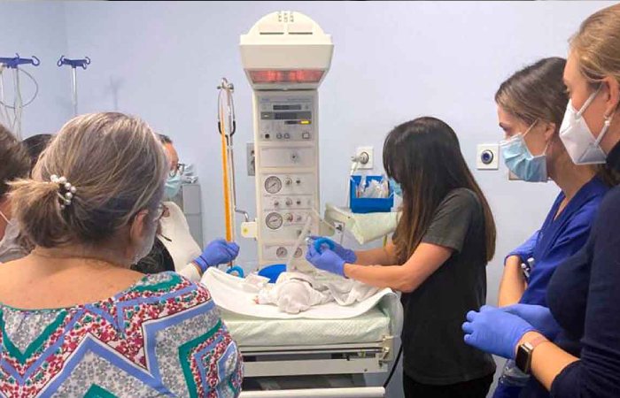 El Servicio de Pediatría de IMED Elche se forma en RCP avanzada pediátrica y neonatal